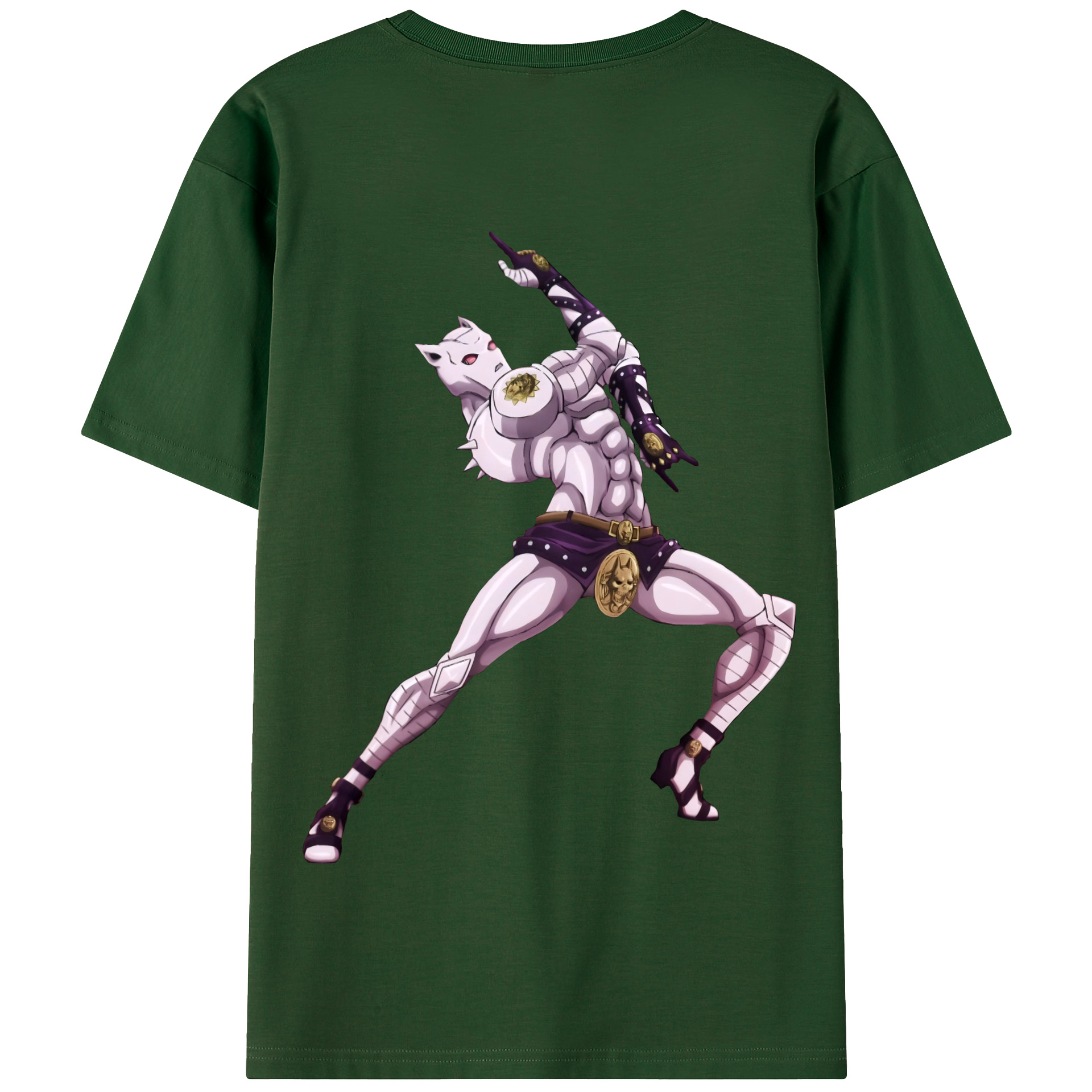 （画像用） ジョジョの奇妙な冒険 きら よしかげ JoJo's Bizarre Adventure Kira Yoshikage 綿100％半袖Tシャツ（背面プリント）